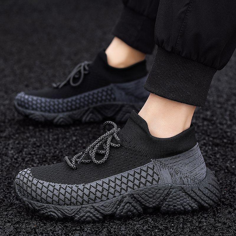 Thick Platform Mesh Upper Sports Shoes for Men High Quality Running Shoe in Promotion Gym Designer Breathable Man Casual Sneaker