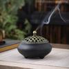 Celadon Ceramic Incense Burner - Antique Style, Small Size, Ice Crack Kiln, Sandalwood Incense Holder.