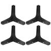 4 Pcs Iron Electroplated Furniture Cabinet Leg for Sofa Bedside Table Coffee Table13 Cm (1.8mm Thick)  Black