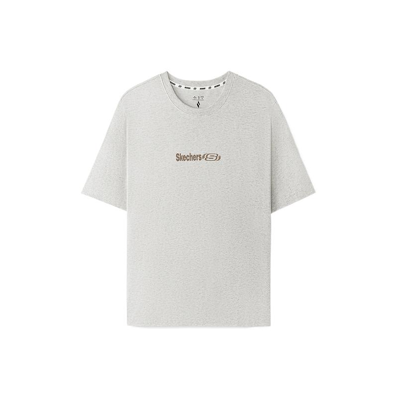 Skechers Short Sleeve Knitted Breathable T-Shirt Men tops L226M016-0248 S