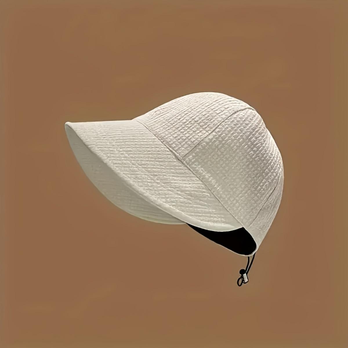 

Женская тканая бейсболка с завязкой, однотонная шляпа от солнца, всесезонная неэластичная кепка для пляжных путешествий с застежкой-тогл, пляжная шляпа от солнца хаки