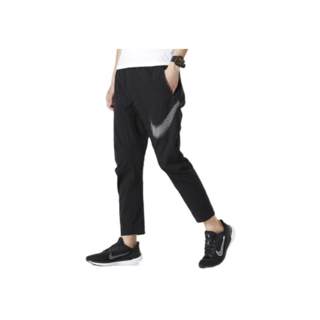Nike Large Logo Woven Sports Pants Spring Season Men Bottoms Black DZ3029-010