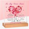 Mothers Day Gifts for Mum From Daughter&Son, Acrylic Desk Plaque Presents for Mum Birthday Gifts Mother's Present for Christmas Mother’s Day Ornament