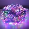 Outdoor Colorful LED String Lights - Copper Wire, Star-Filled Christmas Courtyard Decoration