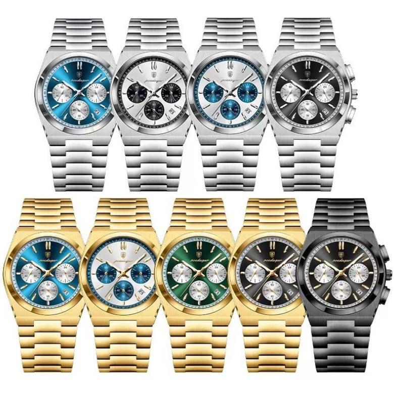 This Is A Newly Designed Fashion Sports Watch Multifunctional Hands with Waterproof Luminous Triple Display Dial Luxury Men's Watch