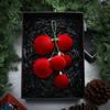Shatterproof Christmas Tree Baubles Flocked Velvet Holiday Tree Decorations Festive Decor Balls