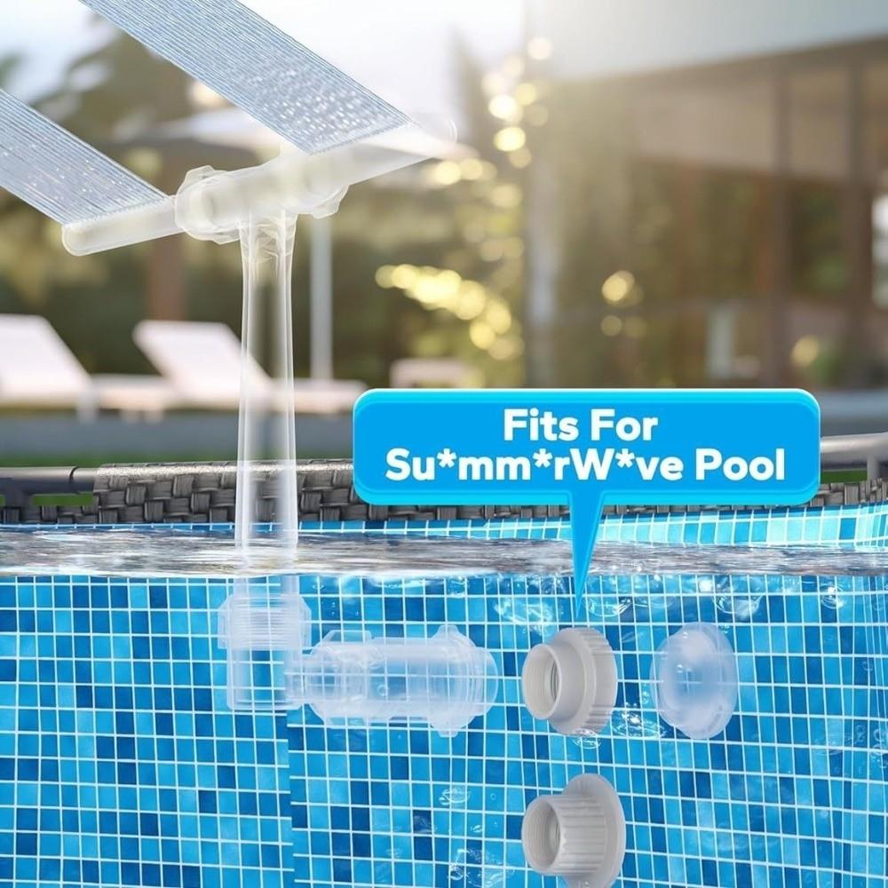 1 Set Easy Installation Fountain Adapter Set Fountain Connector Kit  Outdoor Pools