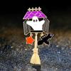 Stylový Halloweenský Odznak Přízraku Módní Halloweenský Odznak Přízrak Koště Dýně Brož Špendlík pro Mladistvé Doplňky