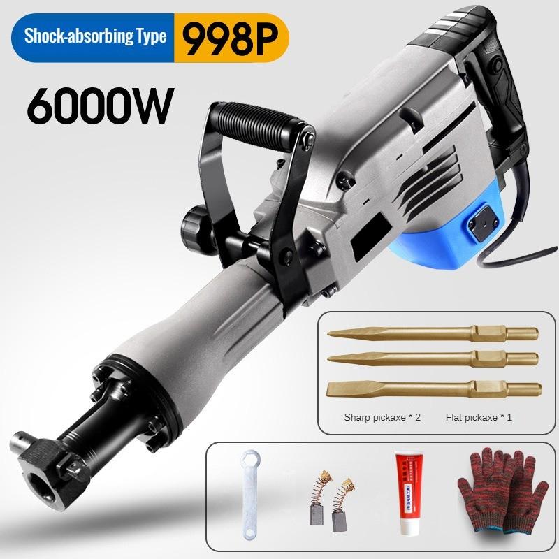 Heavy Duty Handheld Electric Pick High Power Professional Dismantling  Electric Pickaxe Industrial Concrete Crushing Power Tool