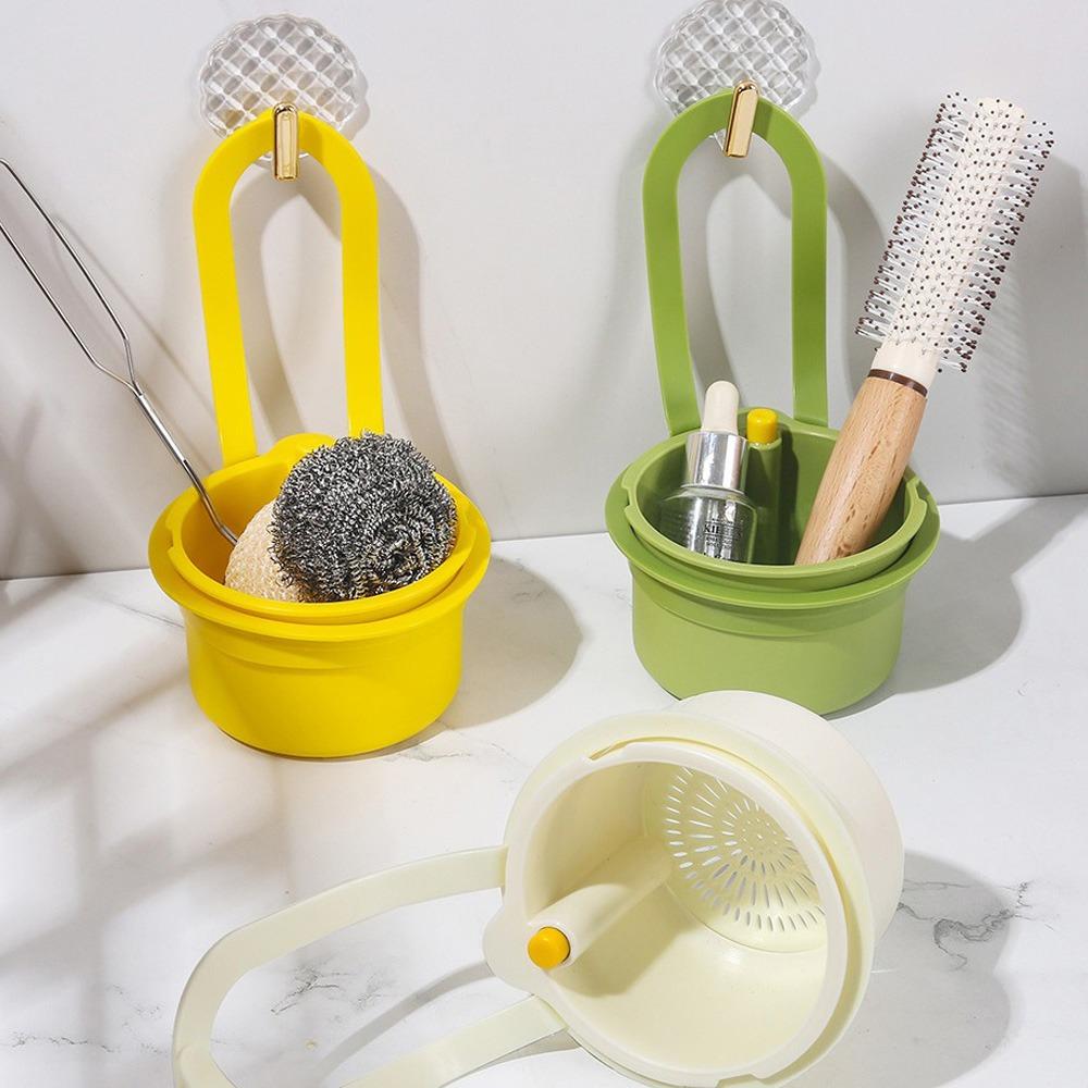 Hanging Sink Draining Basket Openable Bottom Cover Detachable Kitchen Garbage Filter Food Residue Filter Cleaning Water Basket