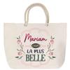 Beach Bag - PLANETEE - Mariam the Most Beautiful - Rope Handle - Large Size - Cotton