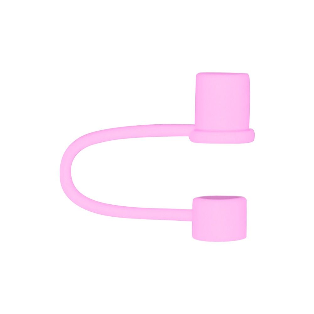 

10pcs 10mm Dustproof Plug Silicone Straw Sleeve Simple Straw Cover Drinking Straws фіолетовий