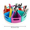 Creative Rotating Storage Caddy 360° Rotatable Art Supply Organizer Portable Rotating Marker Desk Organizer for School Office