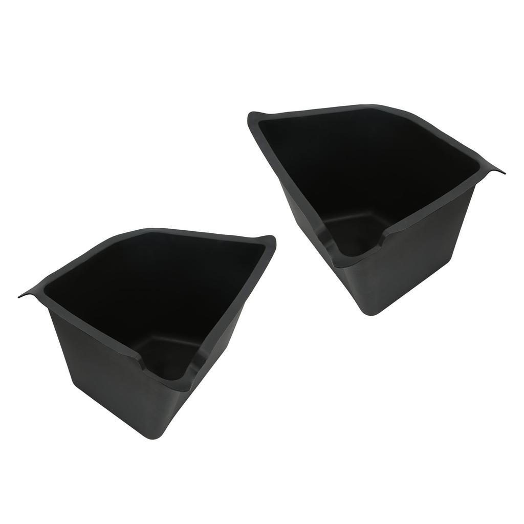2 Pcs Rear Trunk Organizer Side Storage Packets Bins with Lid Additional Storage Box Tray Replacement for Tesla Model Y