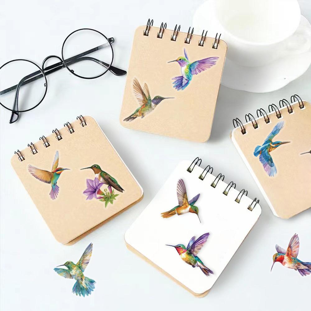 50PCS Hummingbird Stickers Creative Phone Community Skateboard DIY Fashion Dormitory Chambre Nostalgic Waterproof Sticker