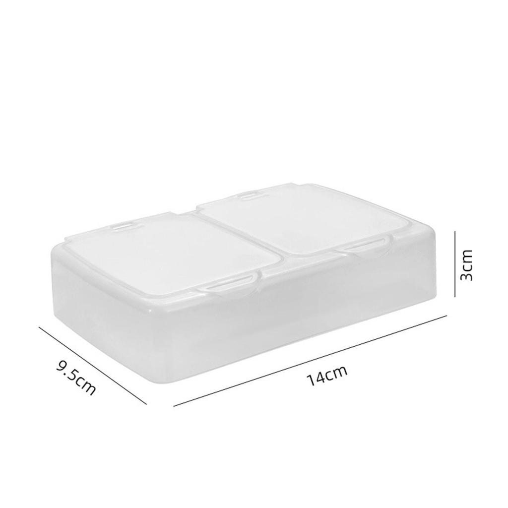 Clear Seasoning Box Sealed Condiment Container for Kitchen Countertop