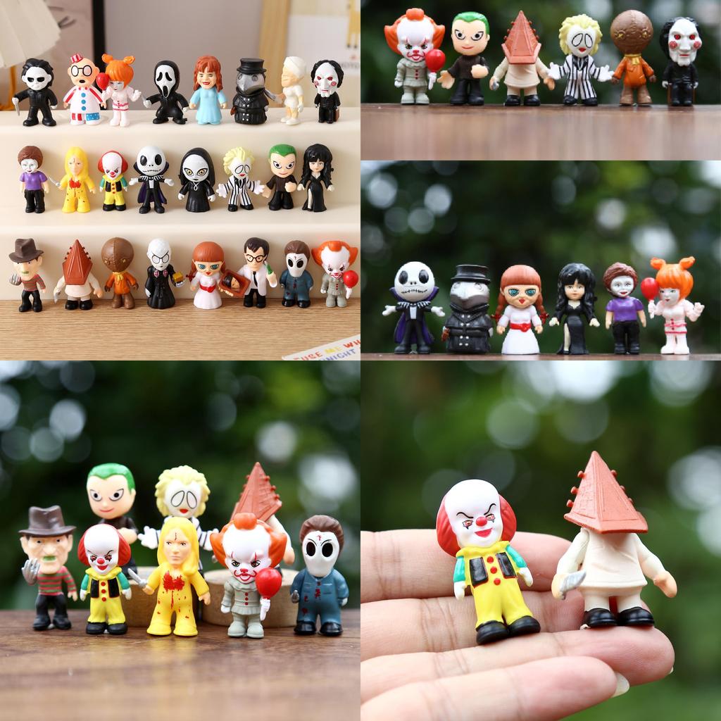 Der Clown Annabelle Klassischer Horrorfilm Charakter Modell Schreibtisch-Schmuckset Für Geisterparty-Dekoration Und Sammlerstücke Fans
