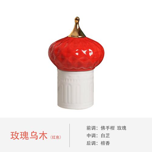 Creative Castle Ceramic Storage Jar Living Room Decoration Scented Candle Storage Jar Gift Candy Porcelain Tank Home Decoration