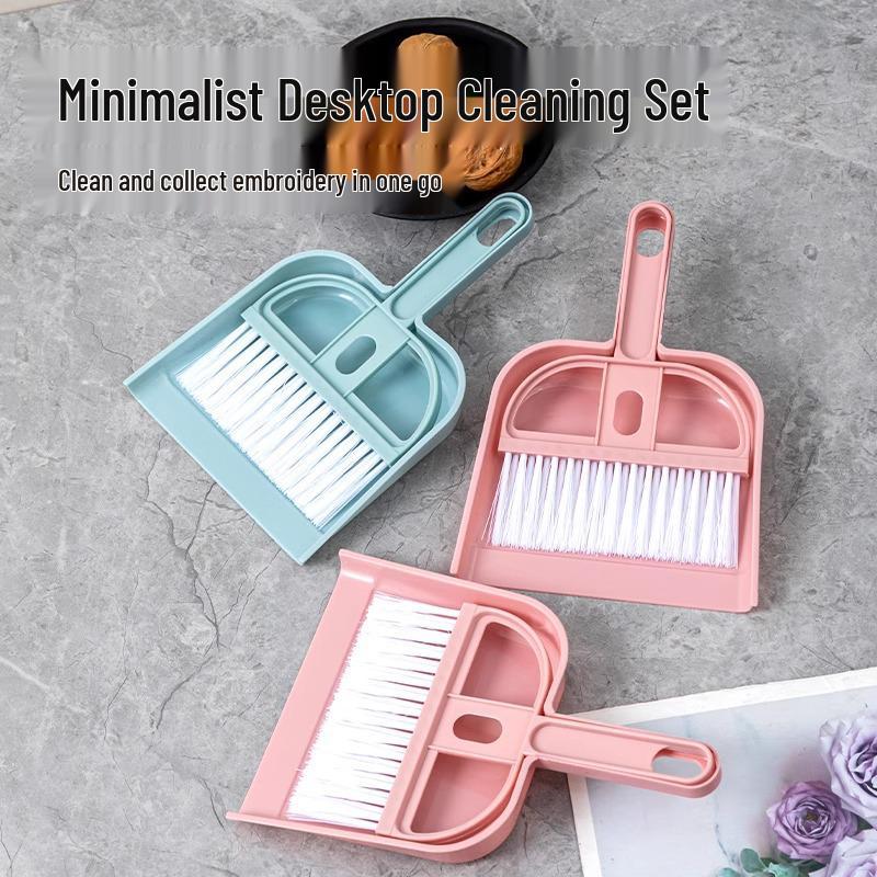 Compact Bumpy Brush Set for Desktop, Keyboard, Screen, and Window Crevice Cleaning