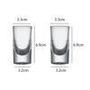 Classic SGlass Bullet Cup Transparent Wine Glass Elegant Thick Bottom Baijiu Cup High End Whiskey Glass Scotch Bourbon Cups