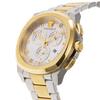 Versace Geo Chrono Uhr, Silbernes Zifferblatt, Quarzwerk, Saphirglas, 46mm, VE7CA0823, Herren, Gold und Silber
