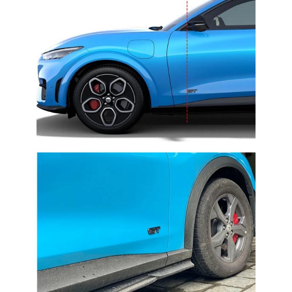 1Pc 3D GT Logo Sticker for M Ustang Mach-E Door Trunk GT Zinc Alloy Creative Emblem Badge Stickers Car Modification Accessories