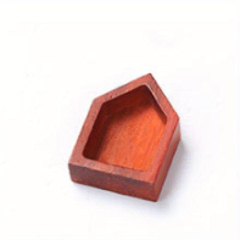 

3Pcs Diy Material Crystal Drop Mold Rectangle Round Triangle Jewelry Pendant Saffron Pear Solid Wood Frame оранжевый