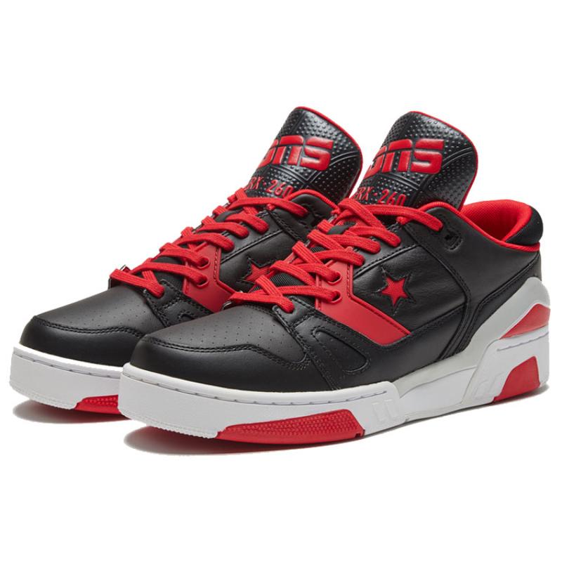 Converse ERX 260 Sporty Comfort Low-Top Retro Basketball Shoes Unisex Black and Red