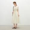 Wednesday Delight Wd_Slim Pleated Puff Sleeve Dress_2Color