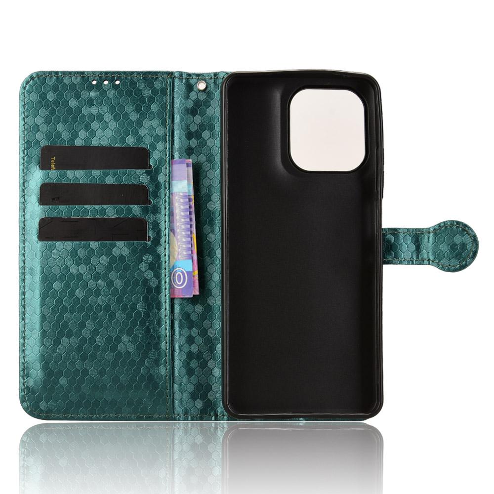 For Motorola Moto G56 5G Wallet Case Dot Pattern Imprint PU Leather Phone Cover with Wrist Strap