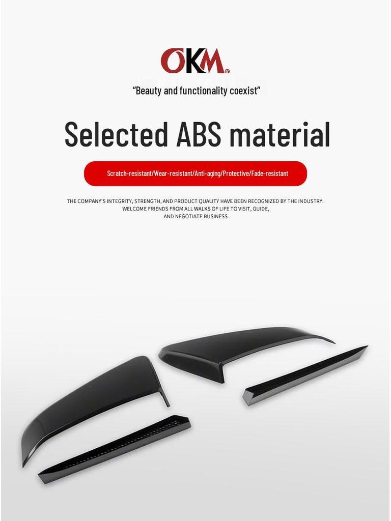 Ford Mustang 2024 Boczne Wloty Powietrza Mod & Naklejka na Tylny Spoiler S650