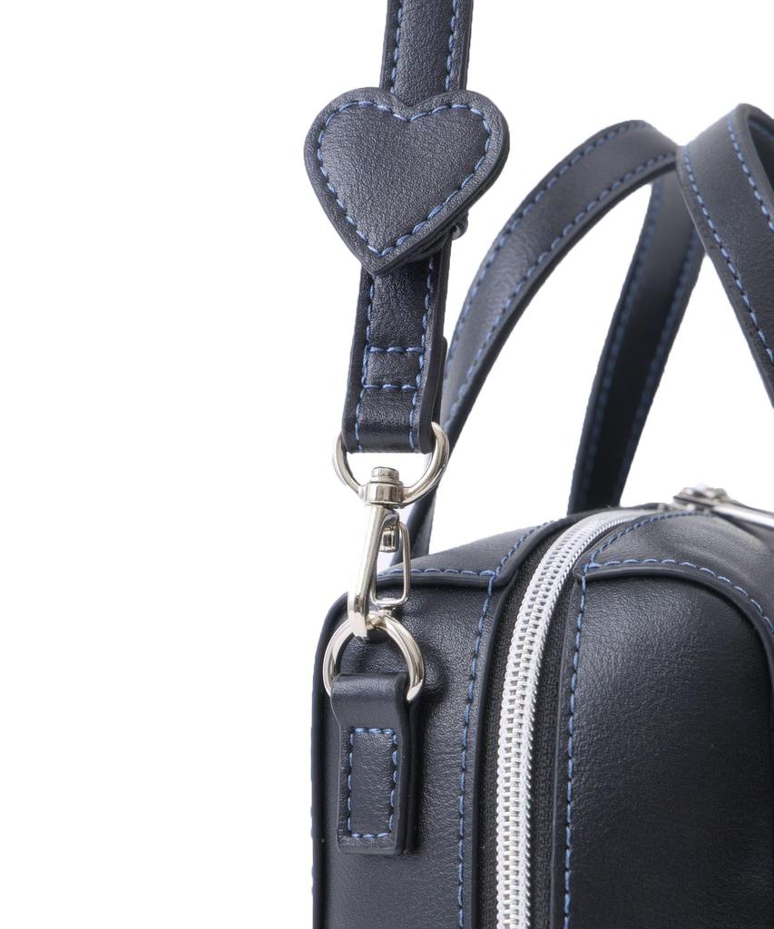 Heart Stitch Shoulder Lightweight Bag, 2-Way,