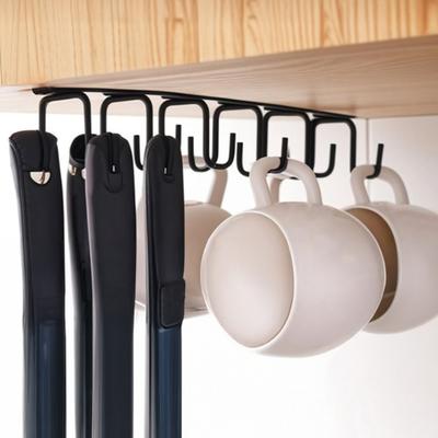 Yousheng 1/2 Stück Küchenutensilienhalter Kohlenstoffstahl Belüftetes Design Hohe Tragfähigkeit Utensilienständer Hängender Schrankorganizer