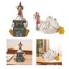 Good Morning Chicken Statue Desktop Ornament for Entrance Living Room Indoor