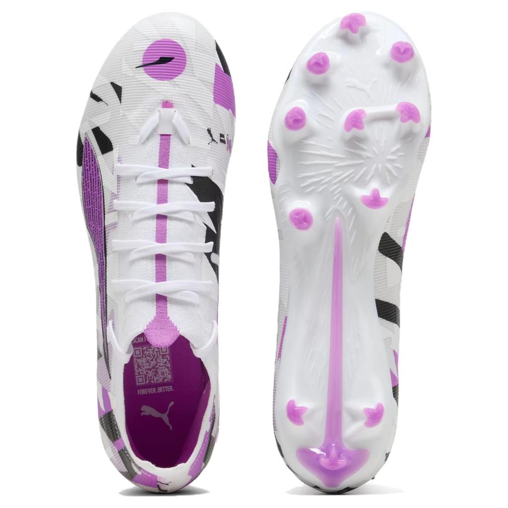 Puma Ultra Match 5 FG AG Forever Pack Men Sneakers White Pure-Magenta Feather-Grey 108412-01