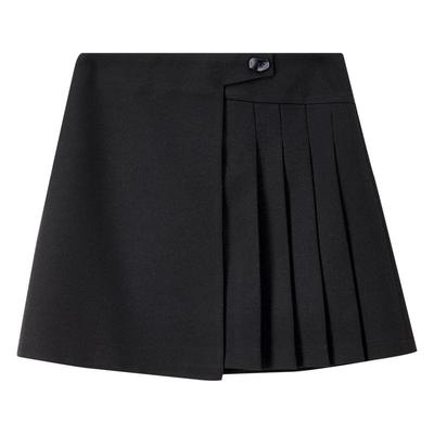 Women's Winter High-Waist A-Line Linen Blend Skirt