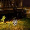 Cross-border Outdoor Iron Solar Floodlight for Courtyard, Garden, Balcony Decoration, Landscape, and Wall Hanging.