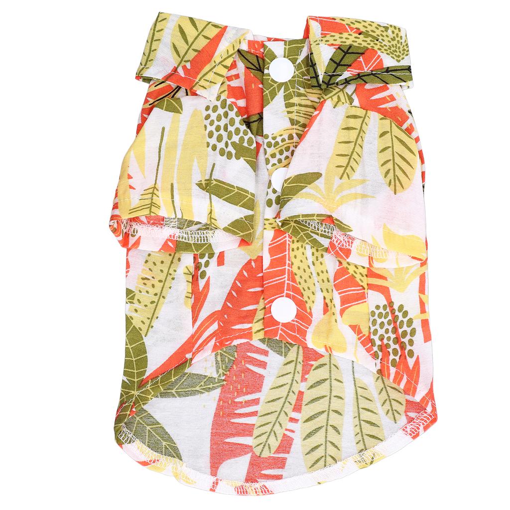 Hawaii Style Pet Shirt Breathable Soft Hawaiian Print Dog T Shirt for Dogs and Cats