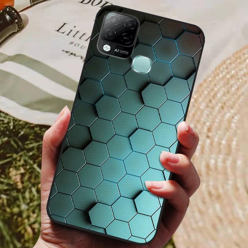 For Infinix Hot 10T Case Phone Cover Soft Silicone TPU Back Cases for Infinix Hot 10S NFC Case X689 Coques Hot10T  Hot10S Fundas