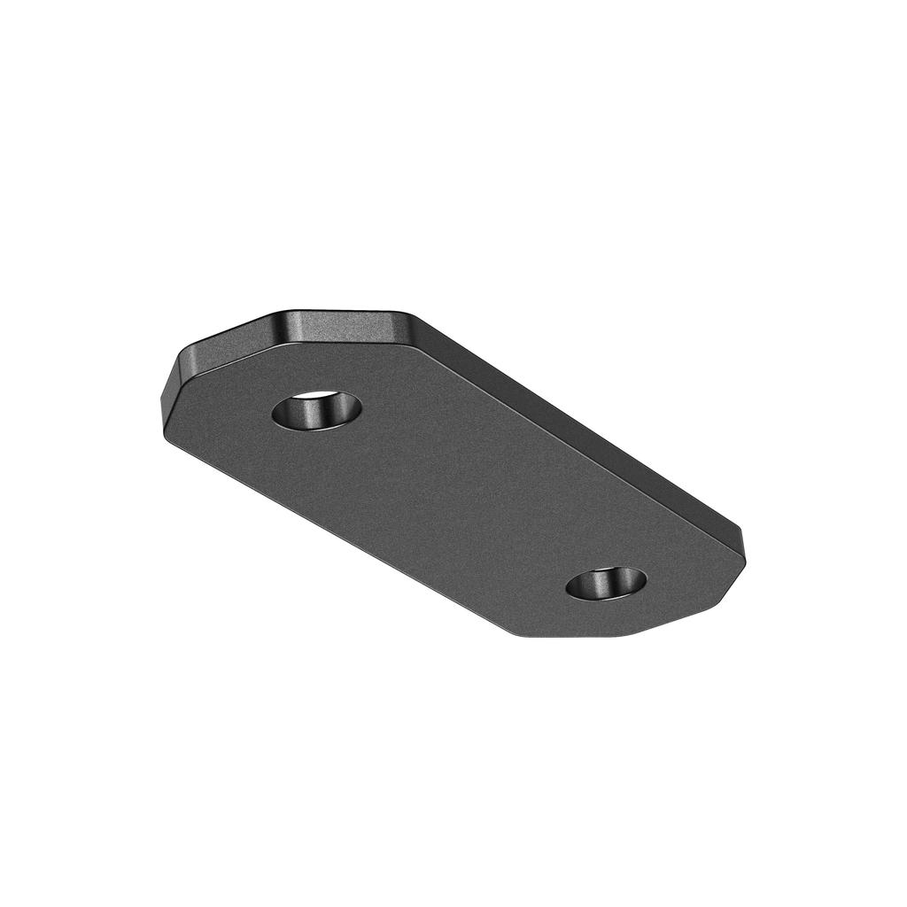 Kaedear Motorcycle Universal Stainless 2mm Universal Custom Brackets X 2 X 20 X Brackets, Steel, Thick, Fit, 2-Pack, (KDR-YX-S6-2M6) (M6 Holes/60