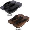 Authentic Paulownia Wood Geta Size L 8(eight) 2-color (Geta) Black,