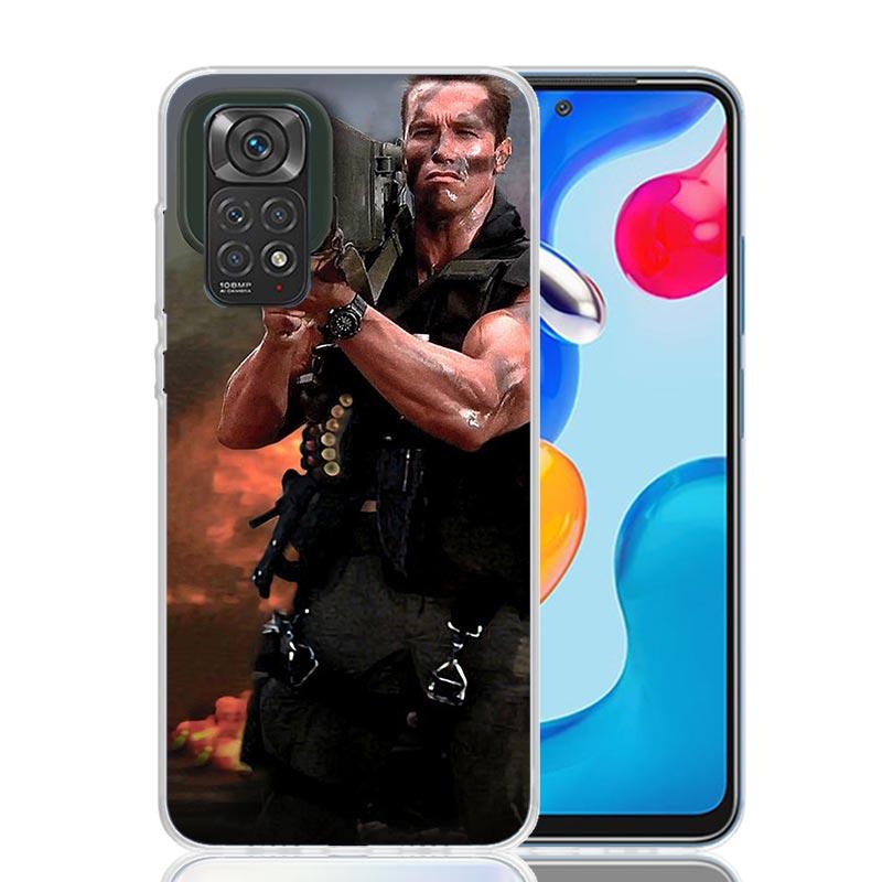 

Arnold Schwarzenegger Terminator Phone Case For Xiaomi Redmi Note 15 14 13 12S 12 Pro Plus 11S 11E 11 11T 10S 10 Art Soft Patter Redmi Note 12 4G