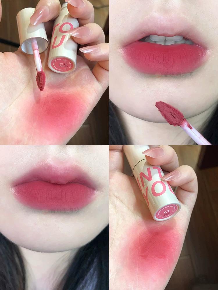 into You Lip Mud Cameo Brown Nude Lipstick Female Gray Pink Velvet Matte Lip Gloss Genuine Goods Official Flagship Store