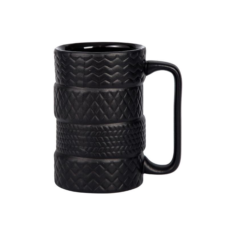 Creative Large Capacity Novelty Ceramic Tire Mug