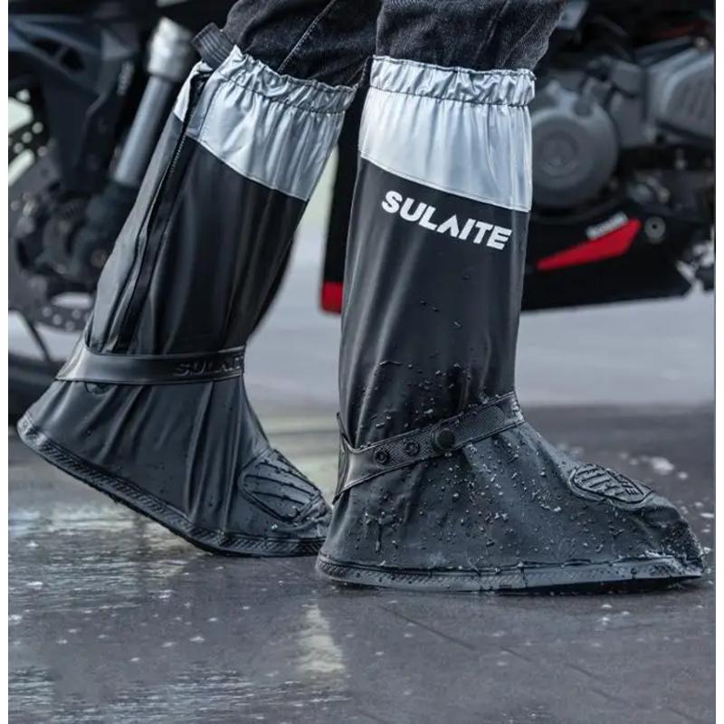 Motorcycle Waterproof Outfit Shoes Cover Motorcyclist Accessories Non-SlipThickened Wear-Resistant Outdoor Foot Gear Rain Boots