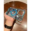 Luxury Clear Color Magnetic Case For Iphone 13 11 12 16 15 14 Plus 16 Pro Max Metal Button Shockproof Magsafe Transparent Cover