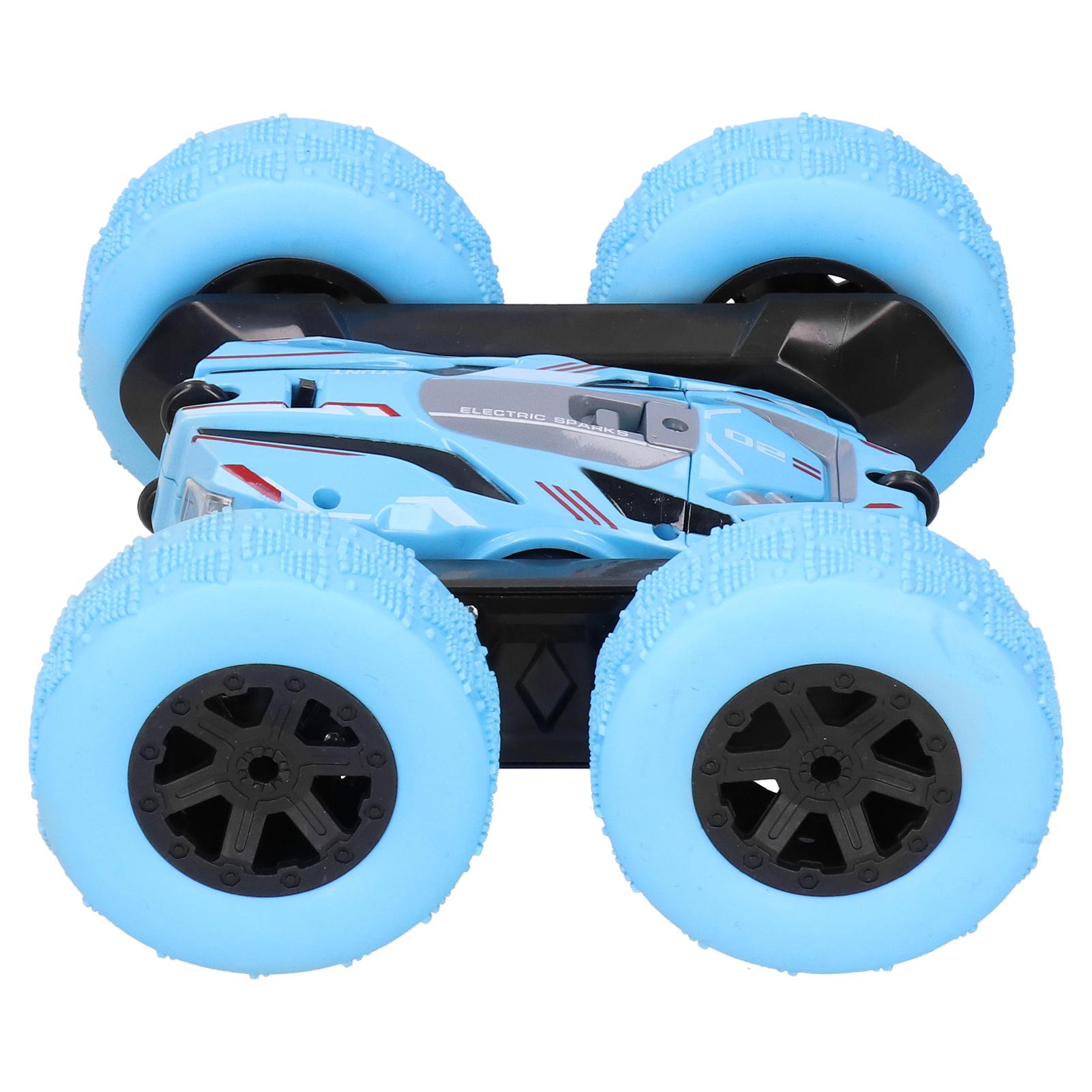 2.4G DoubleSided Remote Control Drift Car 360 Degree Rotating RC Stunt Car Toy for Child(Blue )