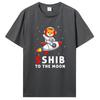 High Quality Unisex Shib Tshirt Shib To The Moon Shiba Inu Coin Shiba Token Shiba Crypto Pure Cotton Shirt Tees Harajuku Clothes