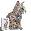 Wacocetoy Irregular Shape Cat Jigsaw Puzzle for Adults - Challenging Wooden Puzzle & Money Box
