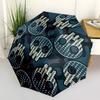 1pc Skull Pattern Automatic Open/Close Umbrella Compact Folding Umbrella, All-Season Portable Umbrella for Women/Men F1124184